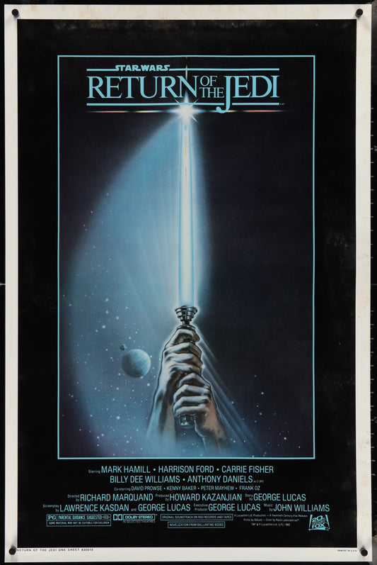 Return Of The Jedi (1983) Original US One Sheet Movie Poster