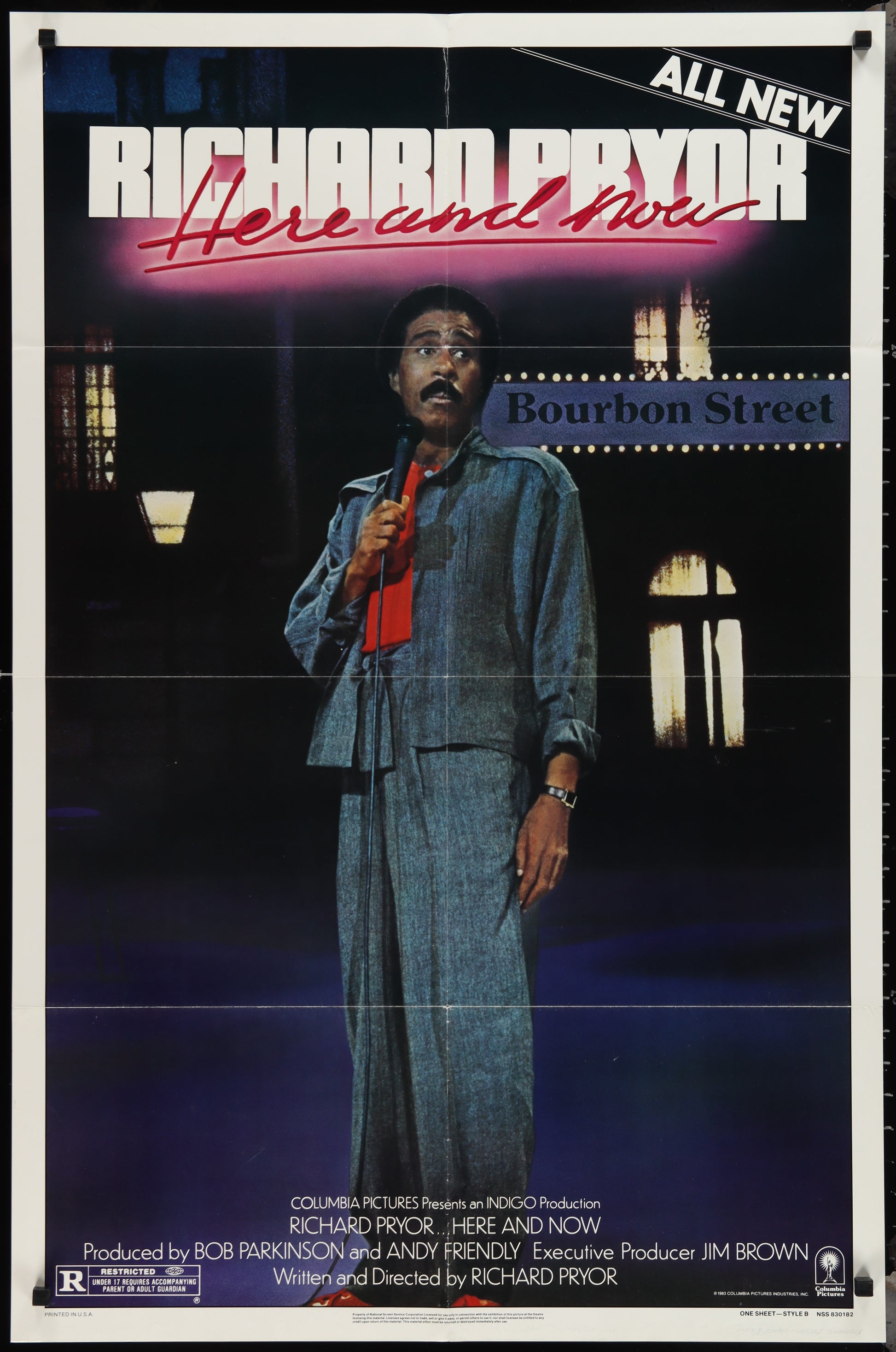 Richard Pryor Here And Now (1983) Original US One Sheet Movie Poster