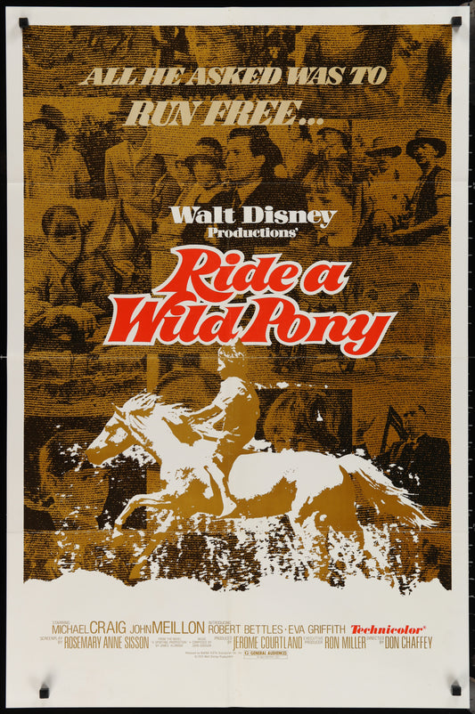 Ride A Wild Pony (1975) Original US One Sheet Movie Poster
