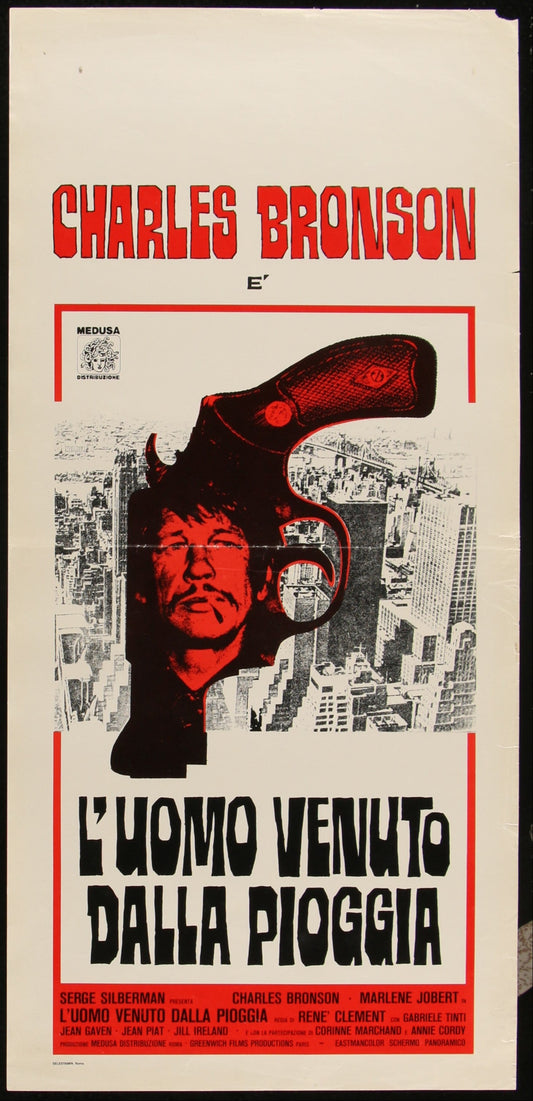 A Two vintage movie postersfeaturing Charles Bronson with text and graphics.