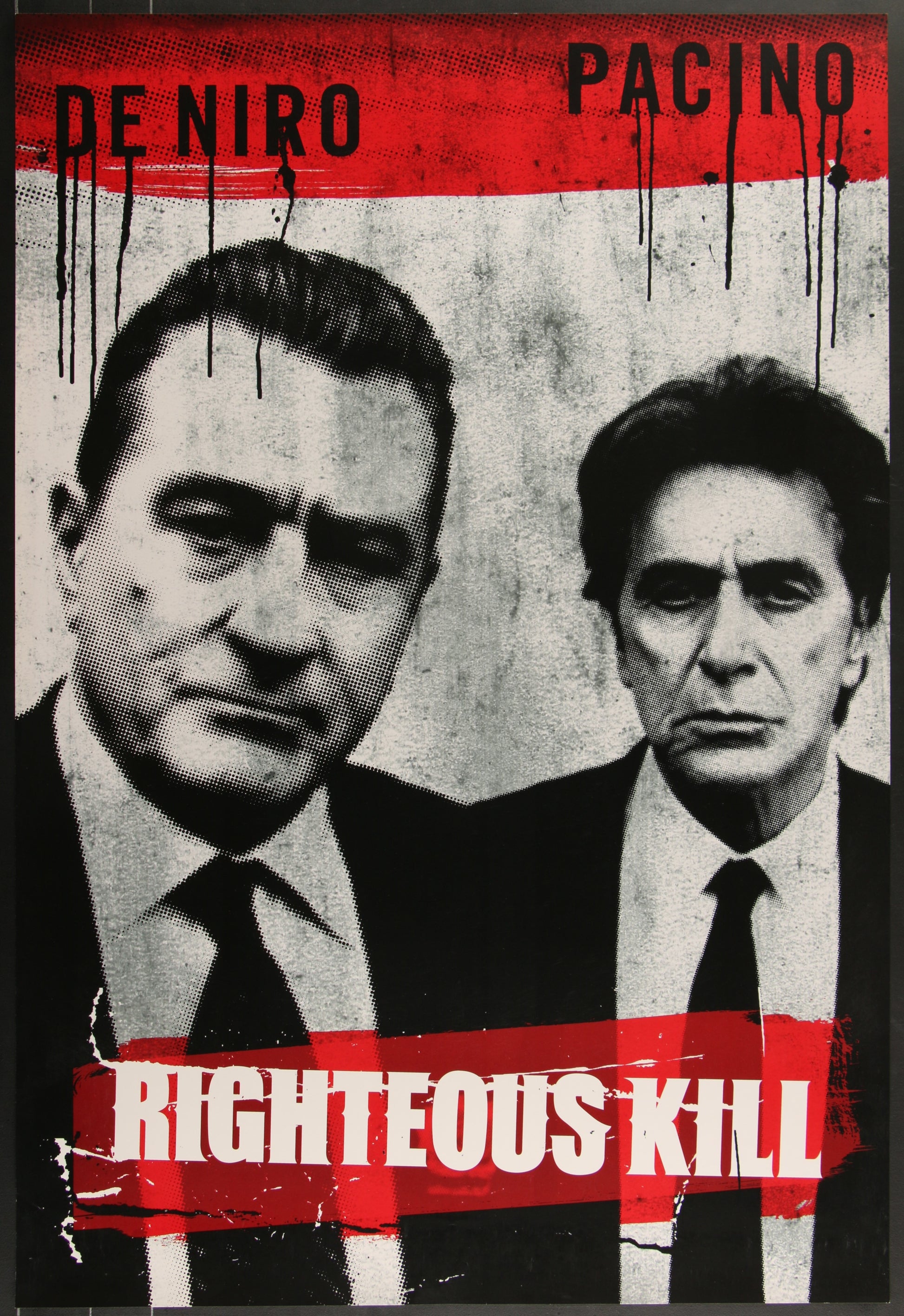 Righteous Kill (2008) Original US One Sheet Teaser Movie Poster 27 x 40