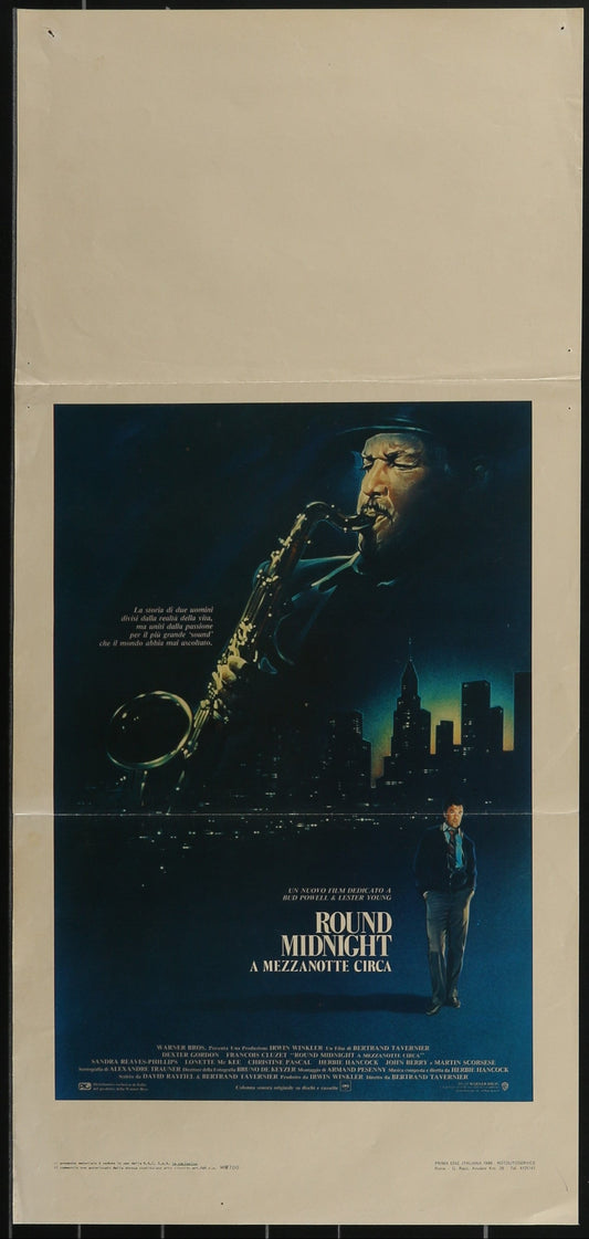 'Round Midnight (1986) Original Italian Locandina Movie Poster