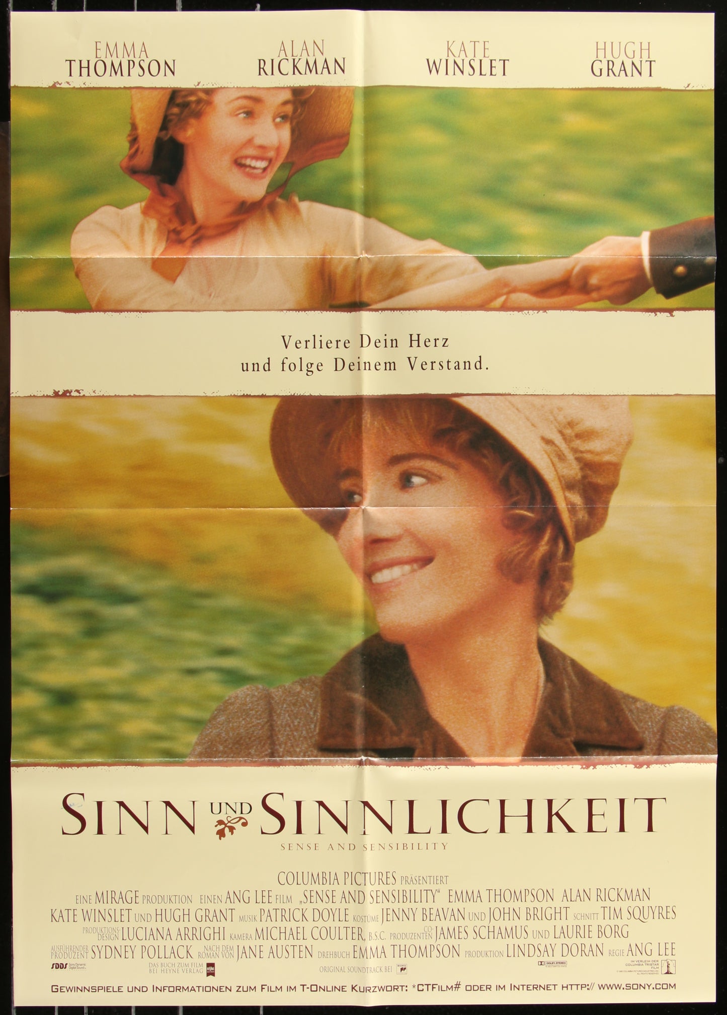 Sense and Sensibility (1995) Original German A1 Movie Poster 23 x 33