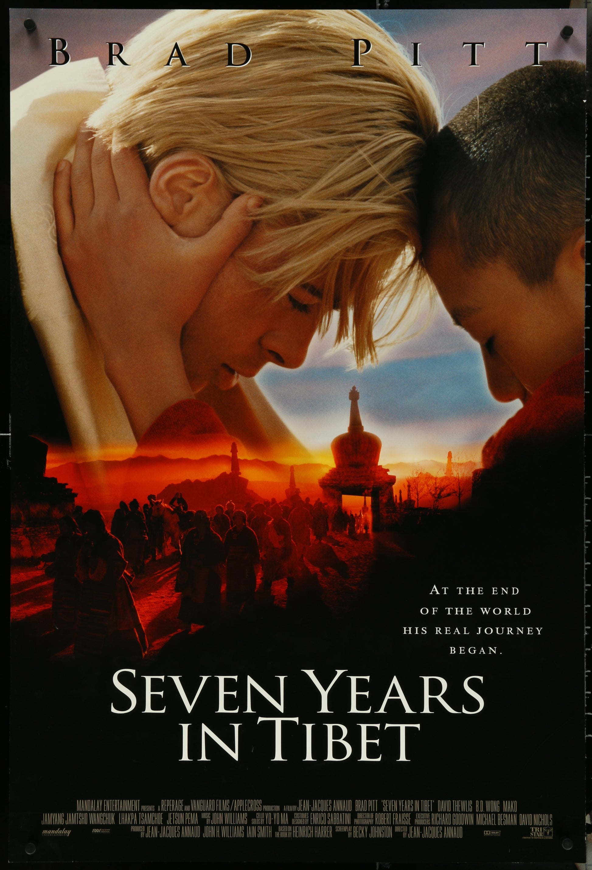 Seven Years In Tibet (1997) Original US One Sheet Movie Poster