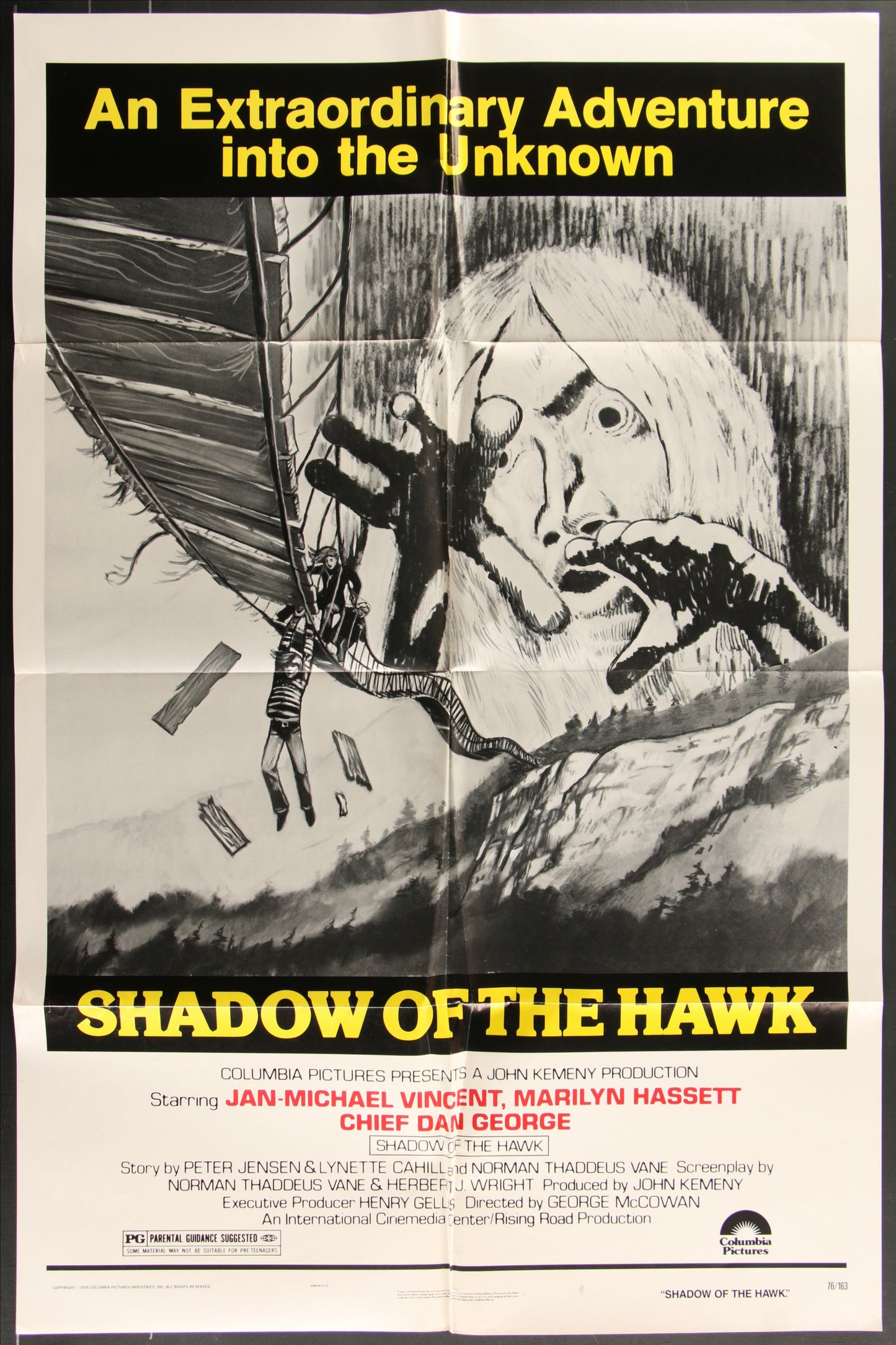 Shadow Of The Hawk (1976) Original US One Sheet Movie Poster