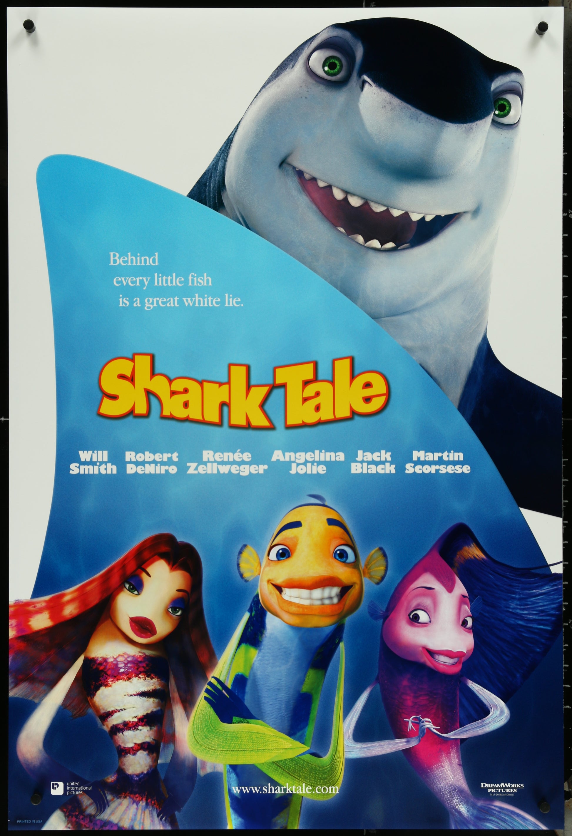 Shark Tale (2004) Original US One Sheet Movie Poster 27x40