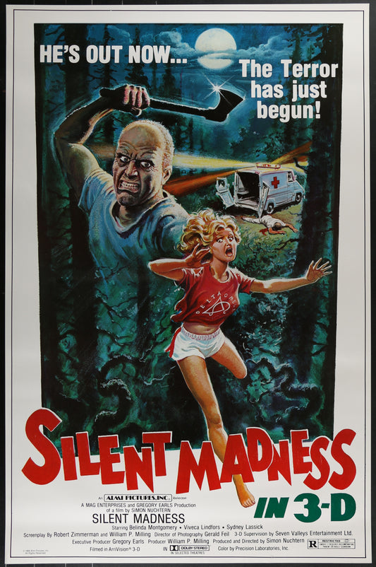 Silent Madness (1984) Original US One Sheet Movie Poster 26 x 39.5