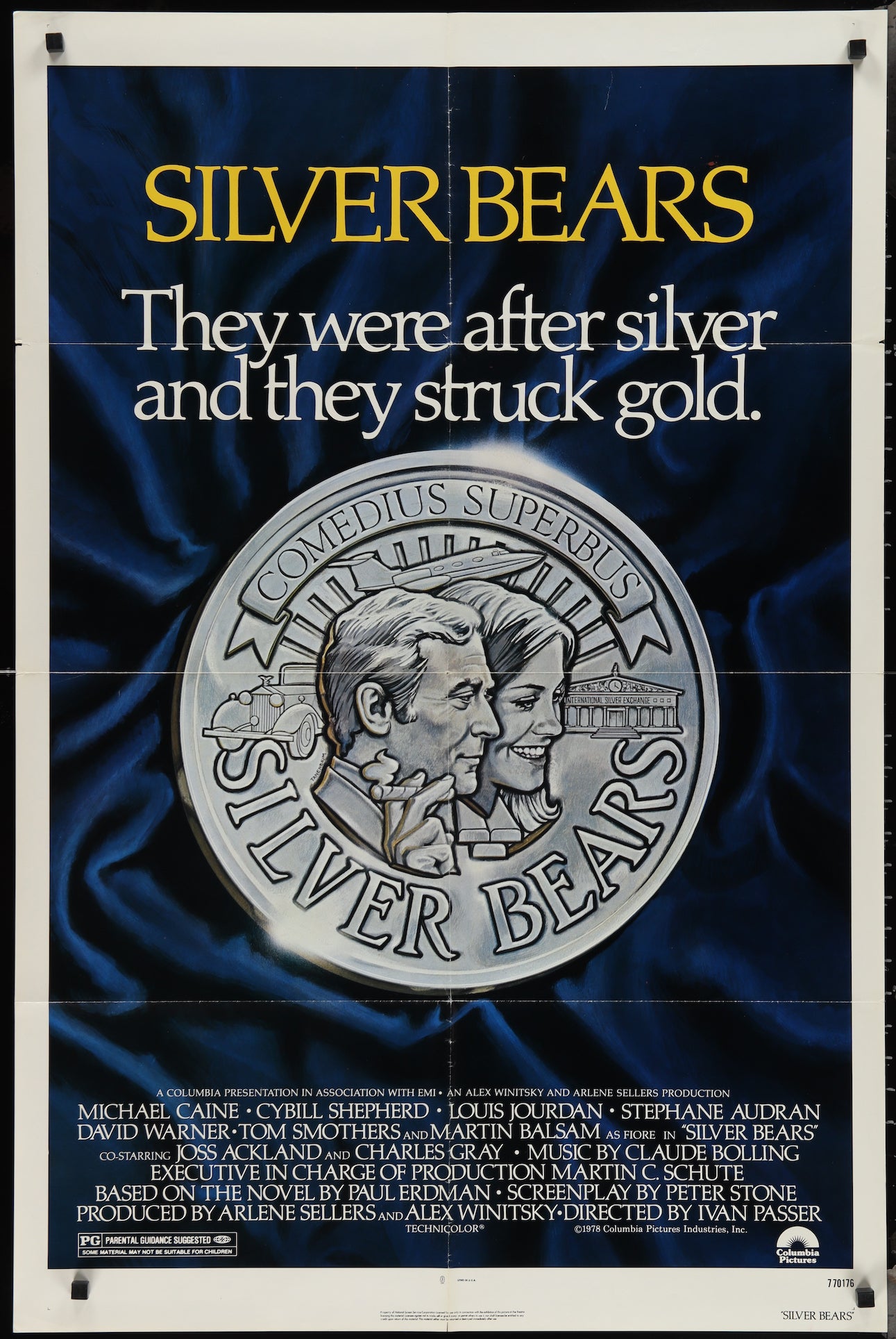 Silver Bears (1977) Original US One Sheet Movie Poster