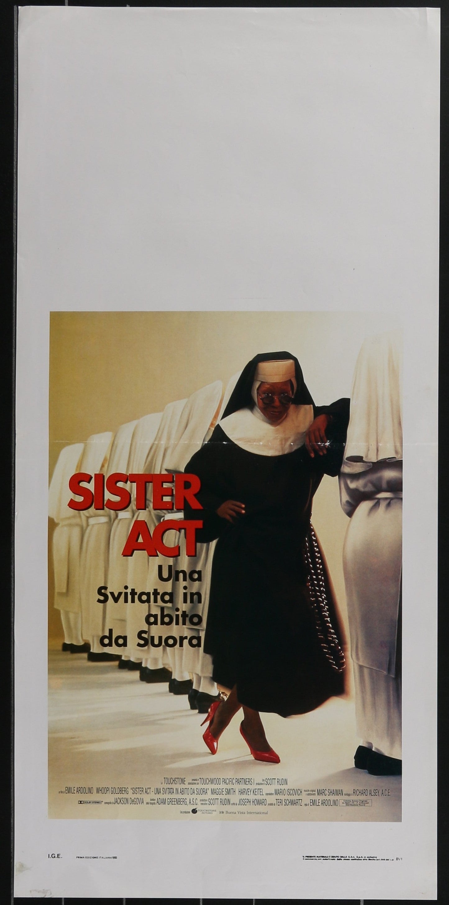 Sister Act (1992) Original Italian Locandina Movie Poster