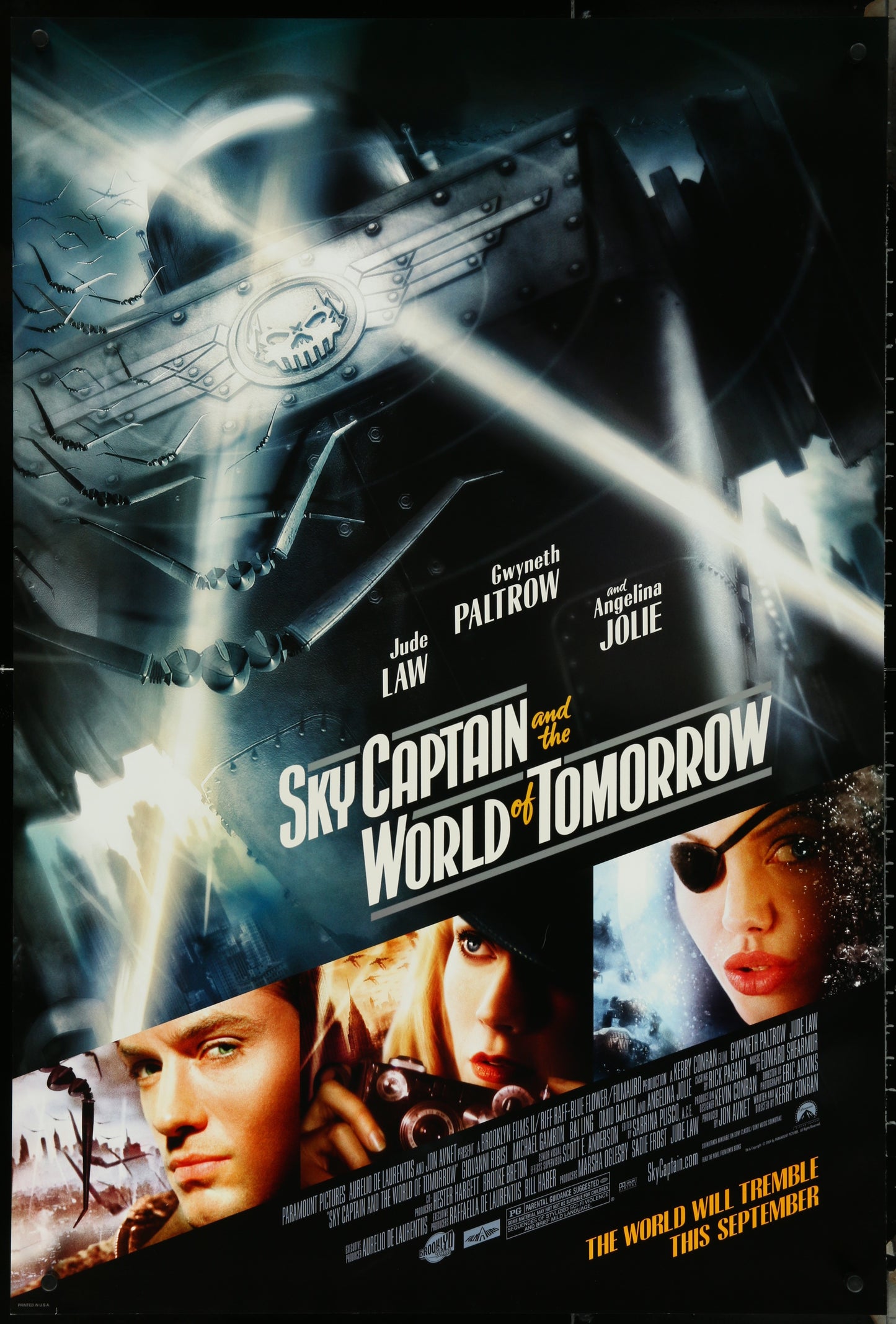 Sky Captain And The World Of Tomorrow (2004) Original US One Sheet Movie Poster