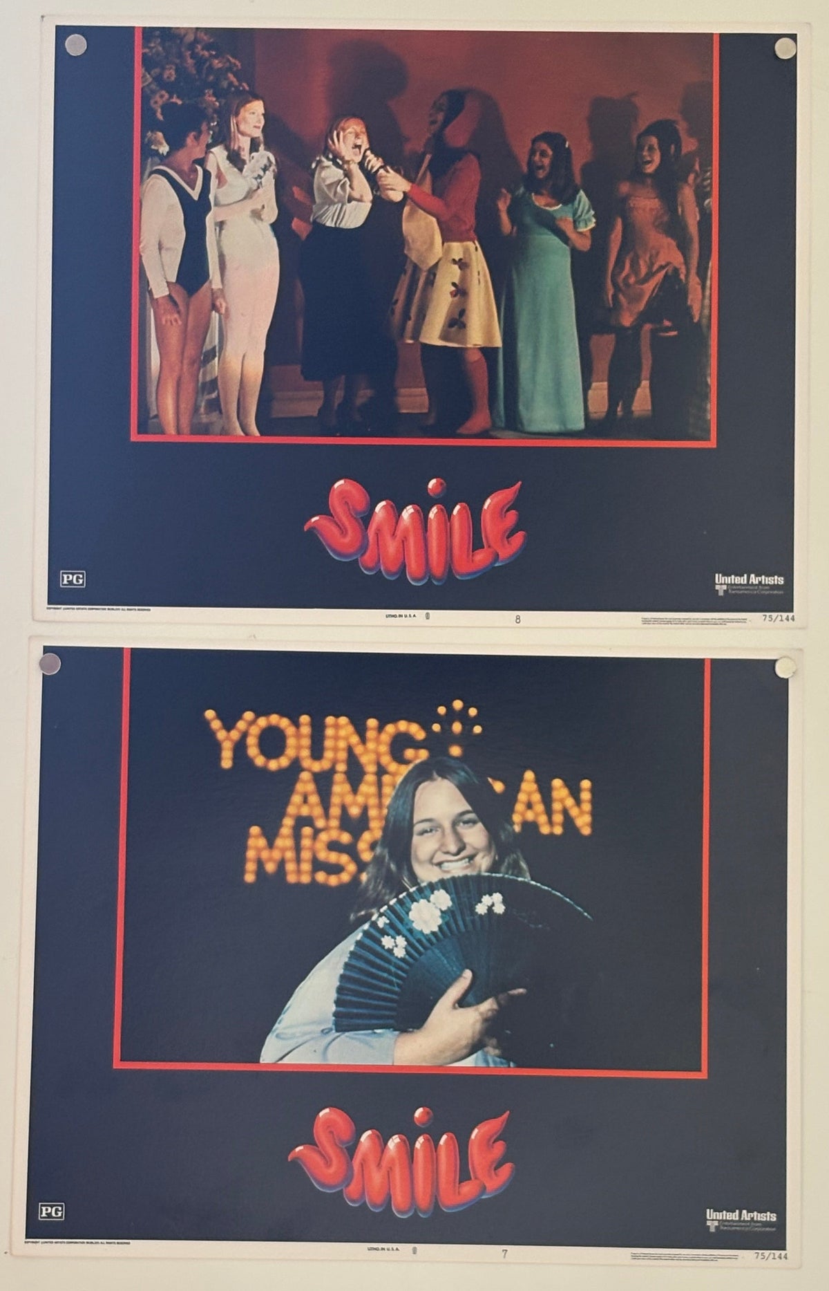 Smile (1975) x7 Original US Lobby Cards 11 x 14