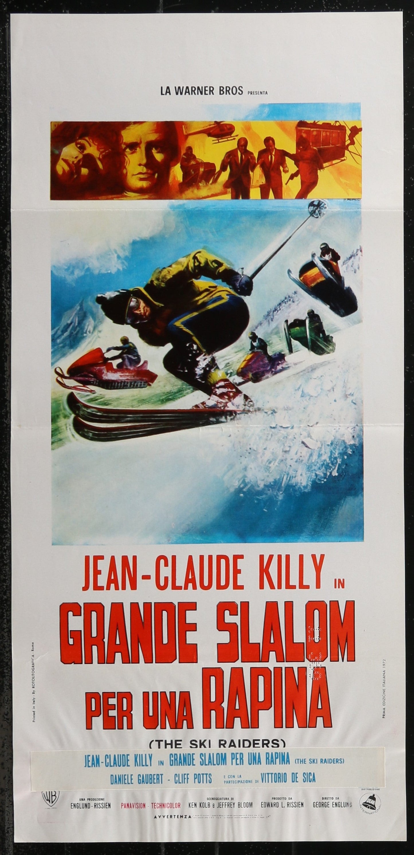 Snow Job (1972) Original Italian Locandina Movie Poster 33 x 70 cm