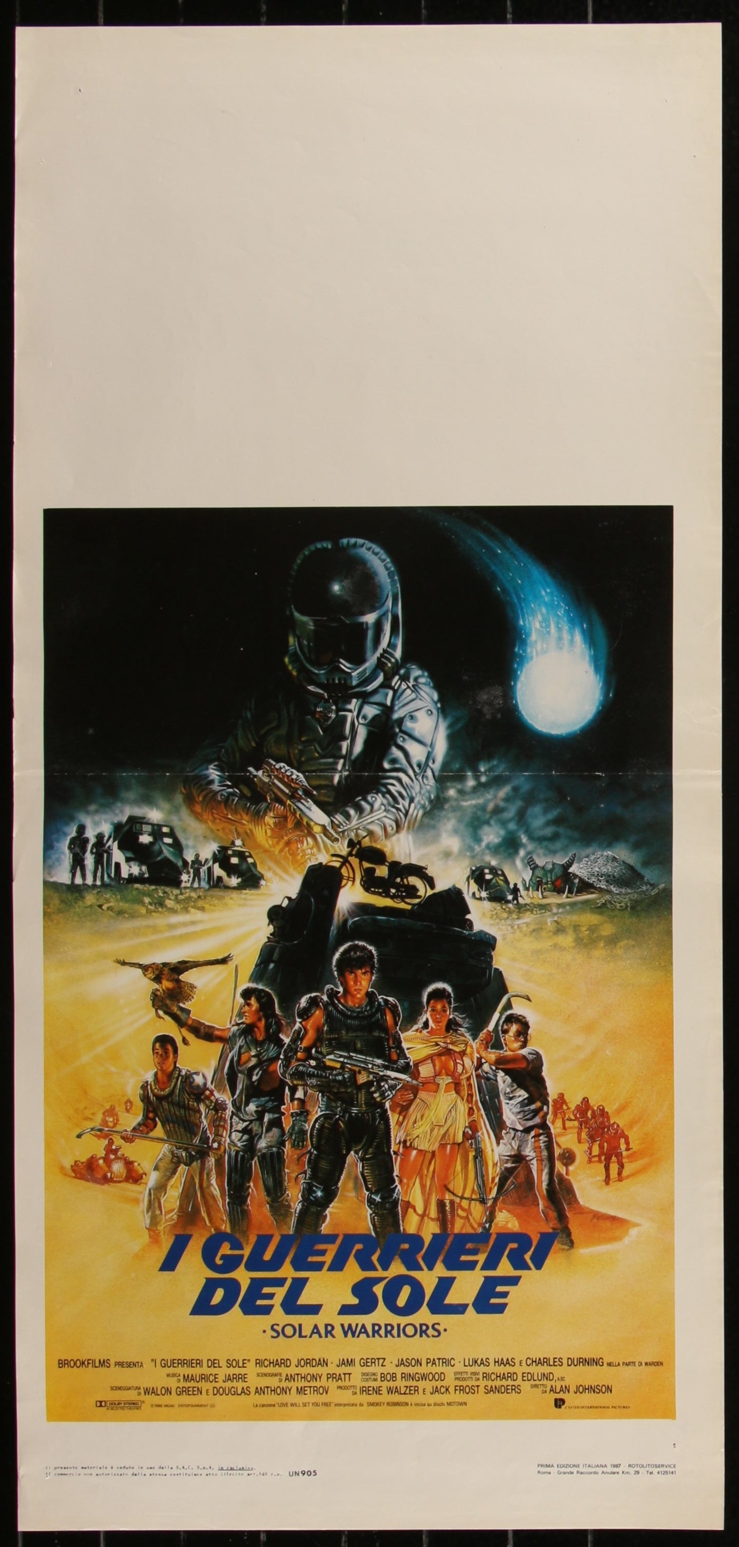 Solarbabies (1986) Original Italian Locandina Movie Poster