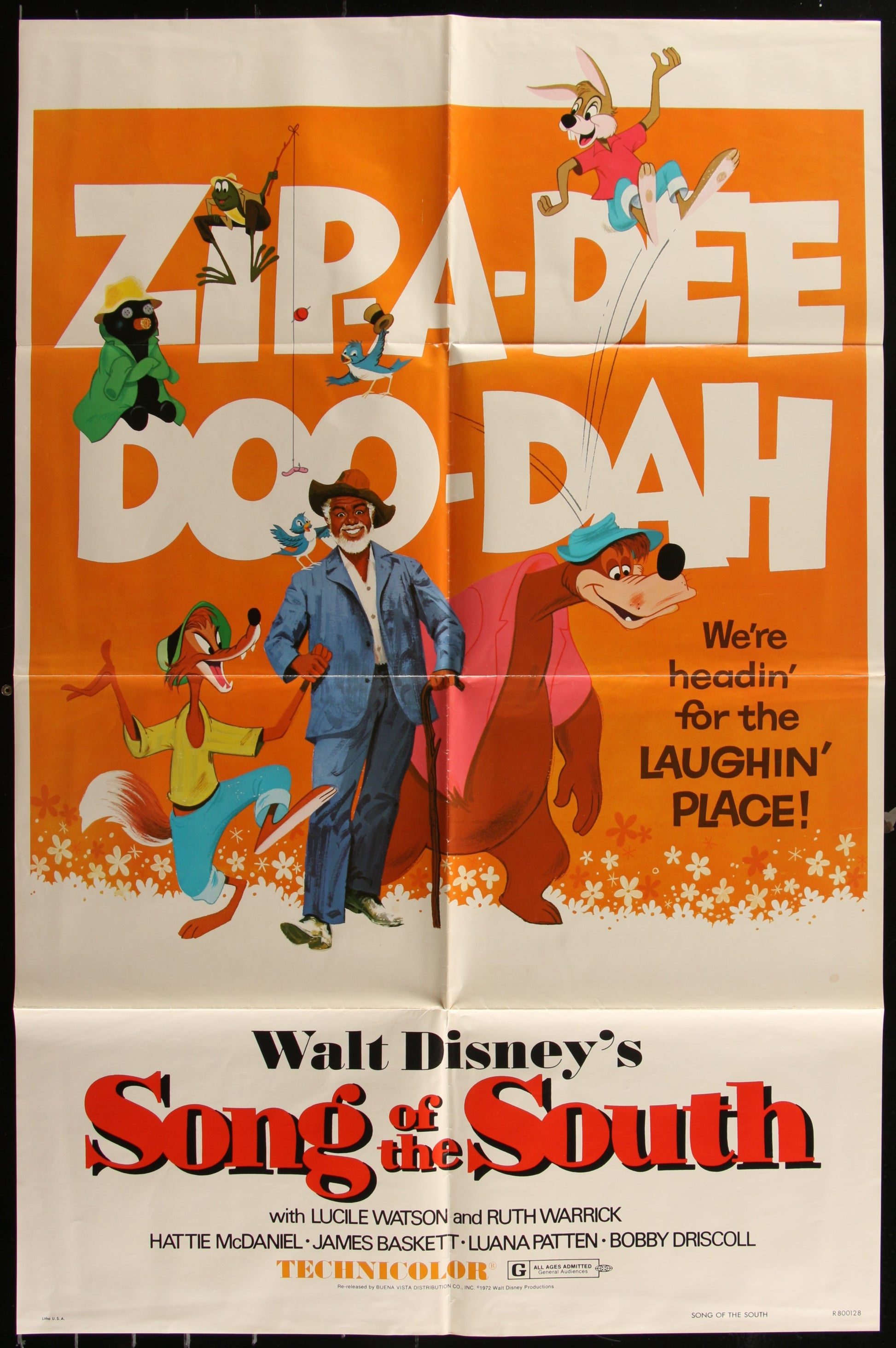 Song Of The South (1980 RR) Original US One Sheet Movie Poster