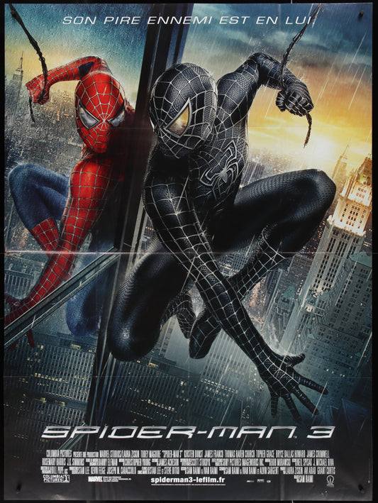 Spider-Man III (2007) Original French "Grande" One-Panel Movie Poster 