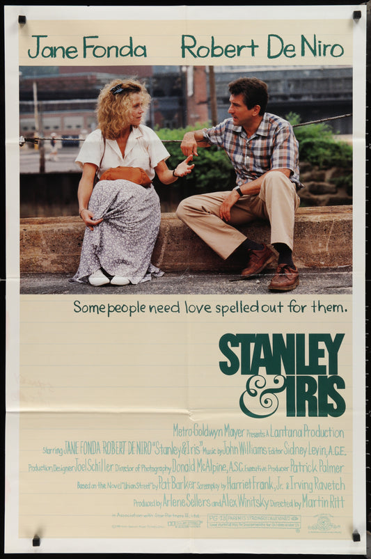 Stanley & Iris (1989) Original US One Sheet Movie Poster 27 x 41