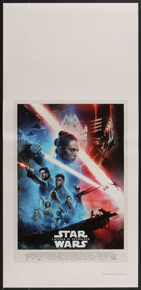 Star Wars: The Rise of Skywalker (2019) Original Italian Locandina Movie Poster 33 x 70 cm