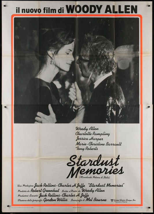 Stardust Memories (1980) Original Italian Two-Panel Movie Poster 55 x 78