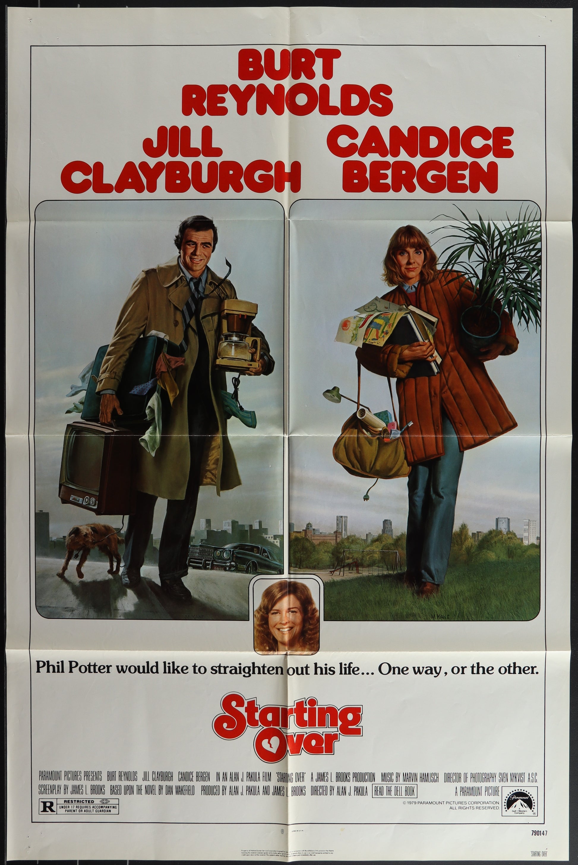 Starting Over (1979) Original US One Sheet Movie Poster 27 x 41