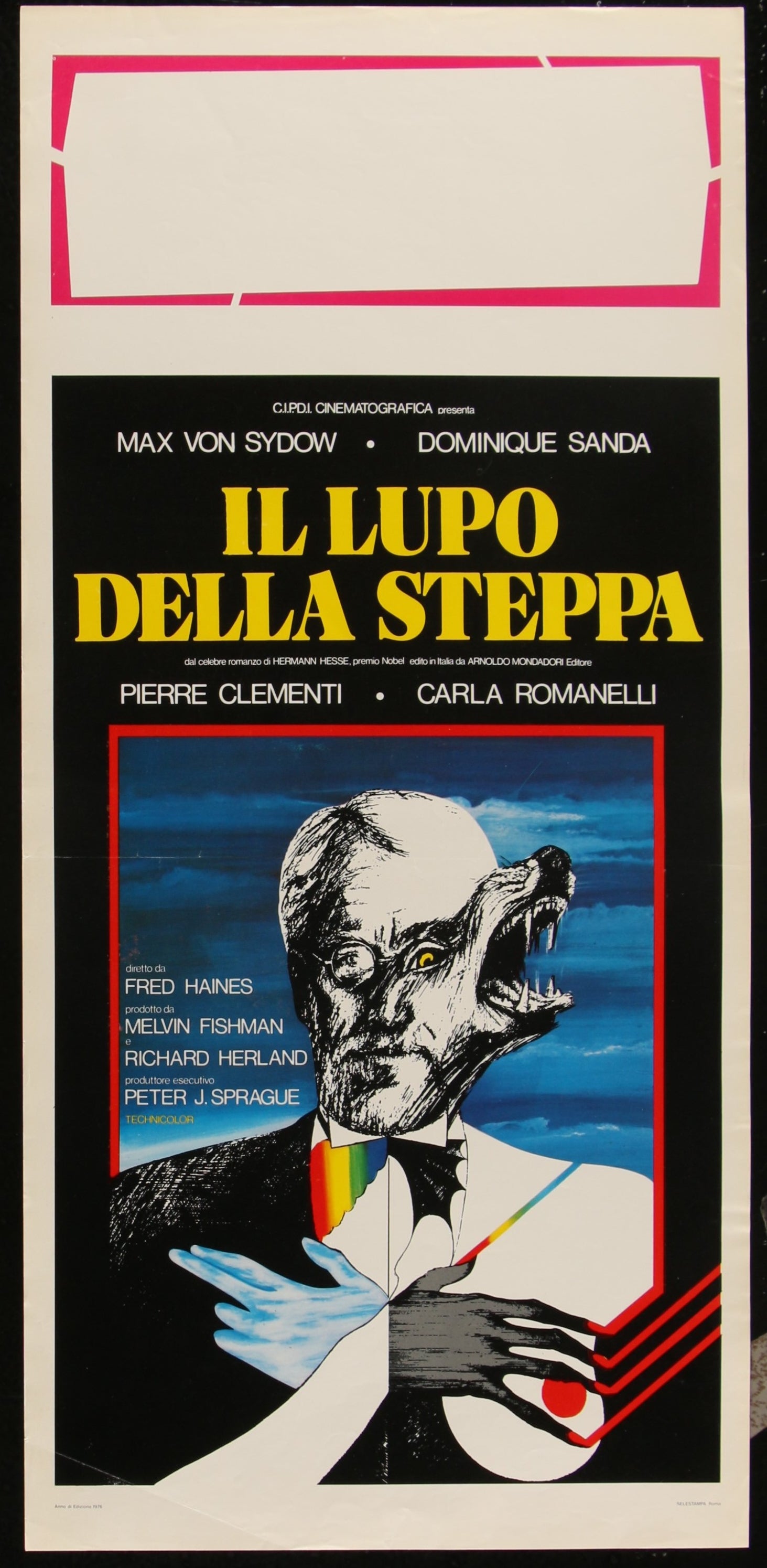 Steppenwolf (1974) Original Italian Locandina Movie Poster