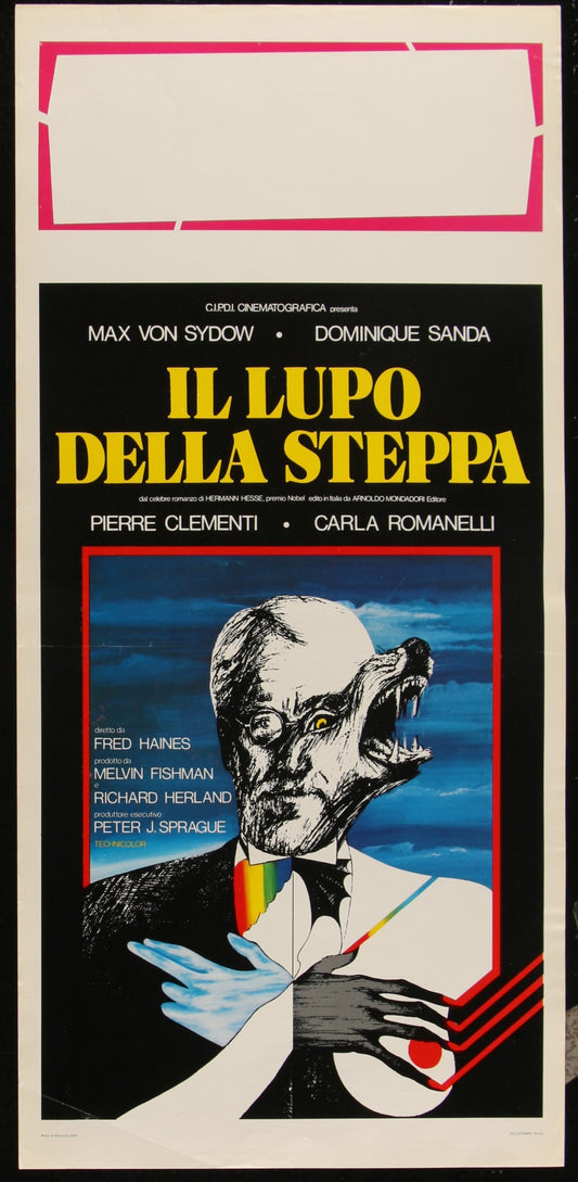 Steppenwolf (1974) Original Italian Locandina Movie Poster