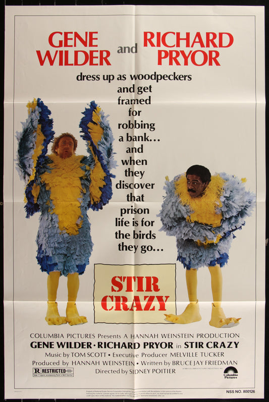 Stir Crazy (1980) Original US One Sheet Movie Poster