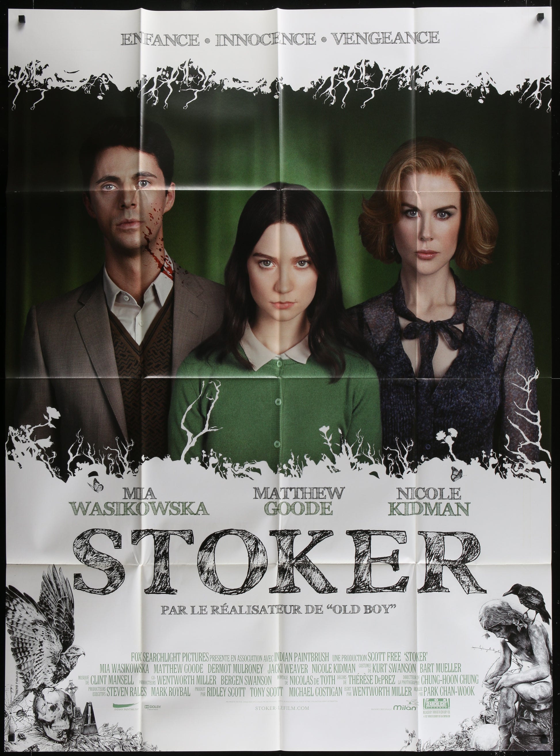 Stoker (2013) Original French Grande Movie Poster 118 x 159 cm