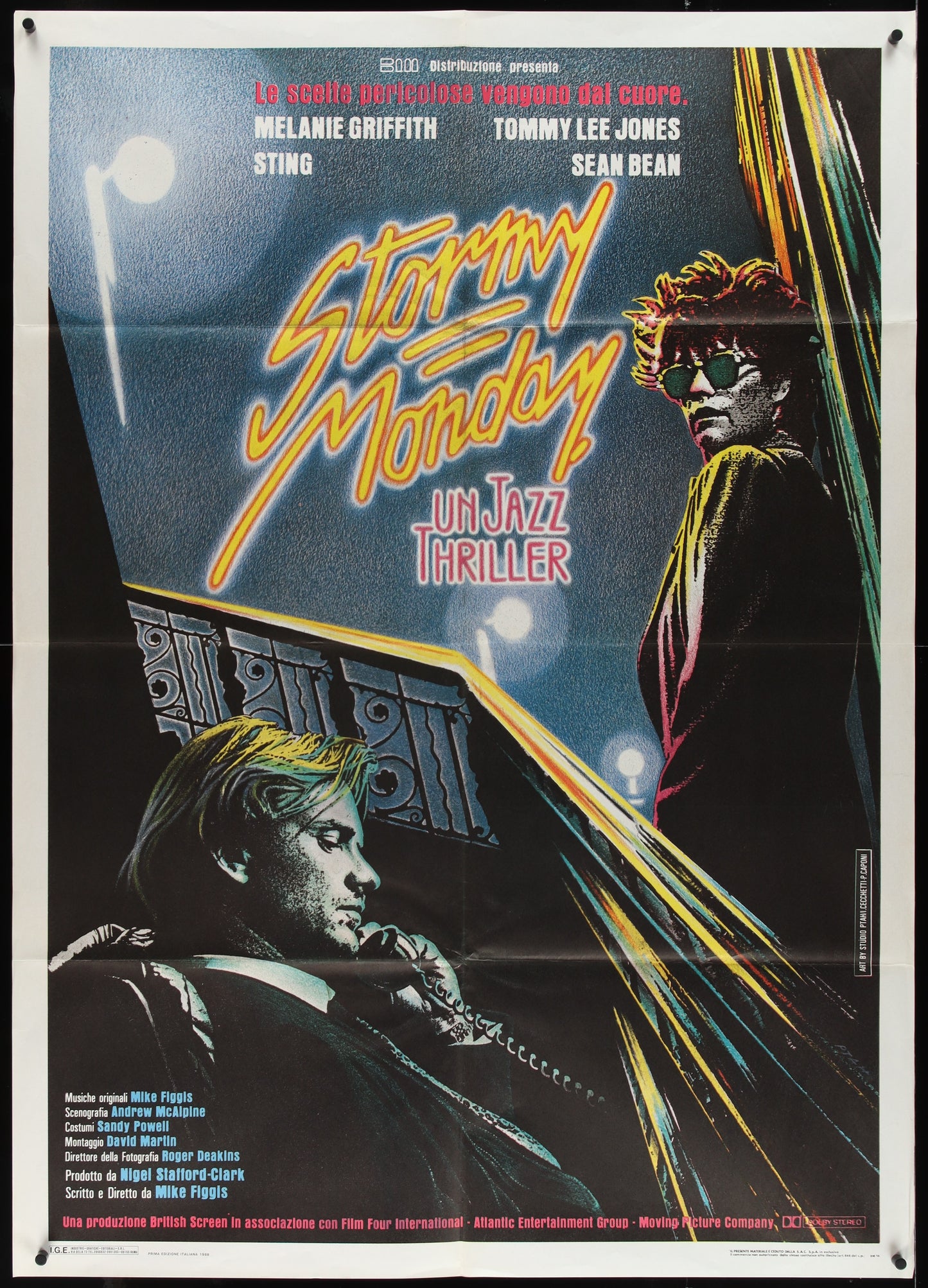 Stormy Monday (1988) Original Italian One Panel Movie Poster