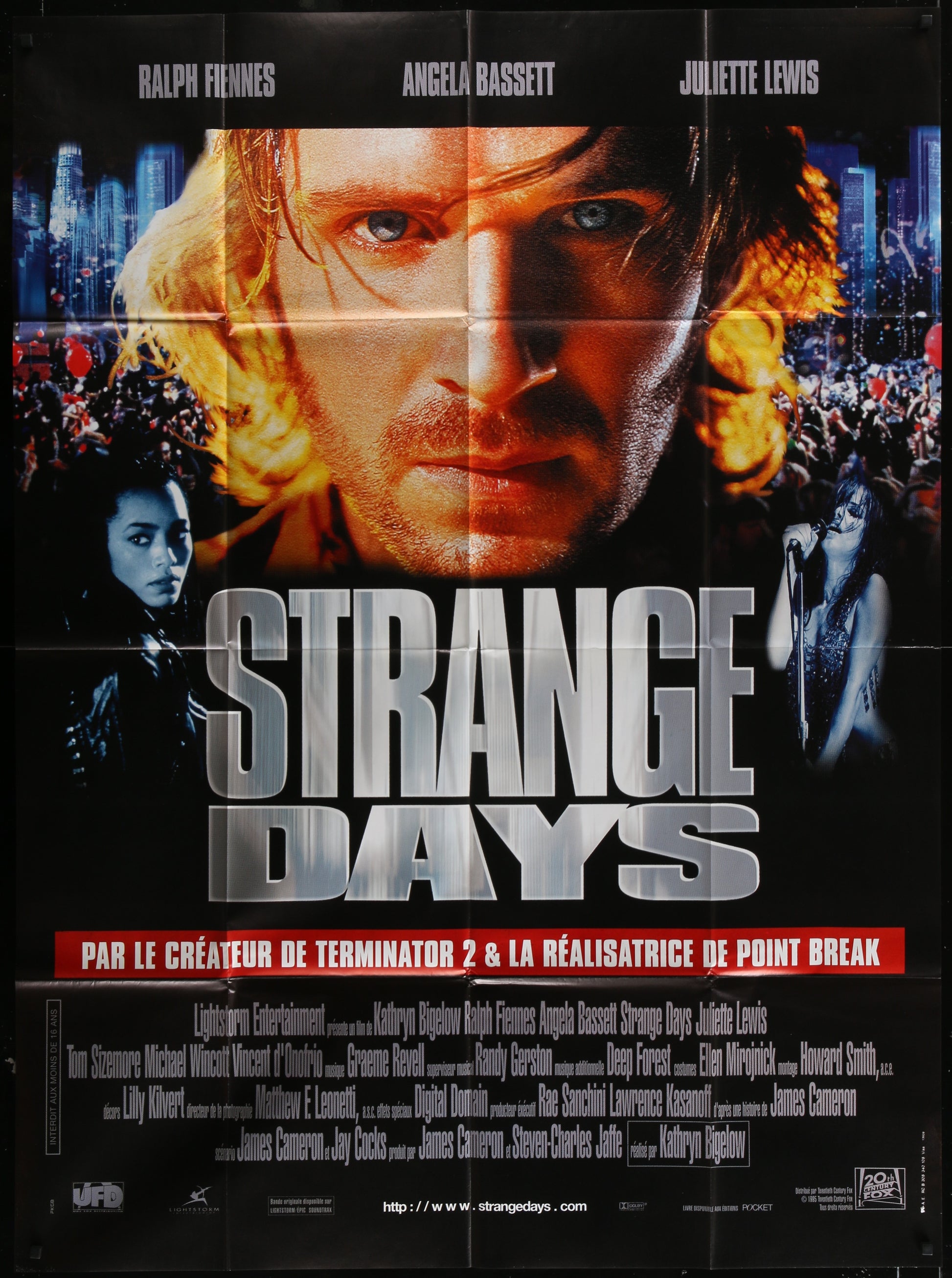Strange Days (1996) Original French Grande Movie Poster 115 x 156 cm