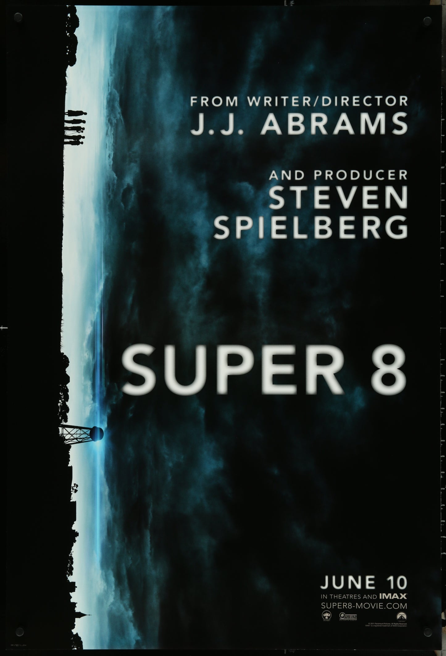 Super 8 (2011) Original US Teaser One Sheet Movie Poster