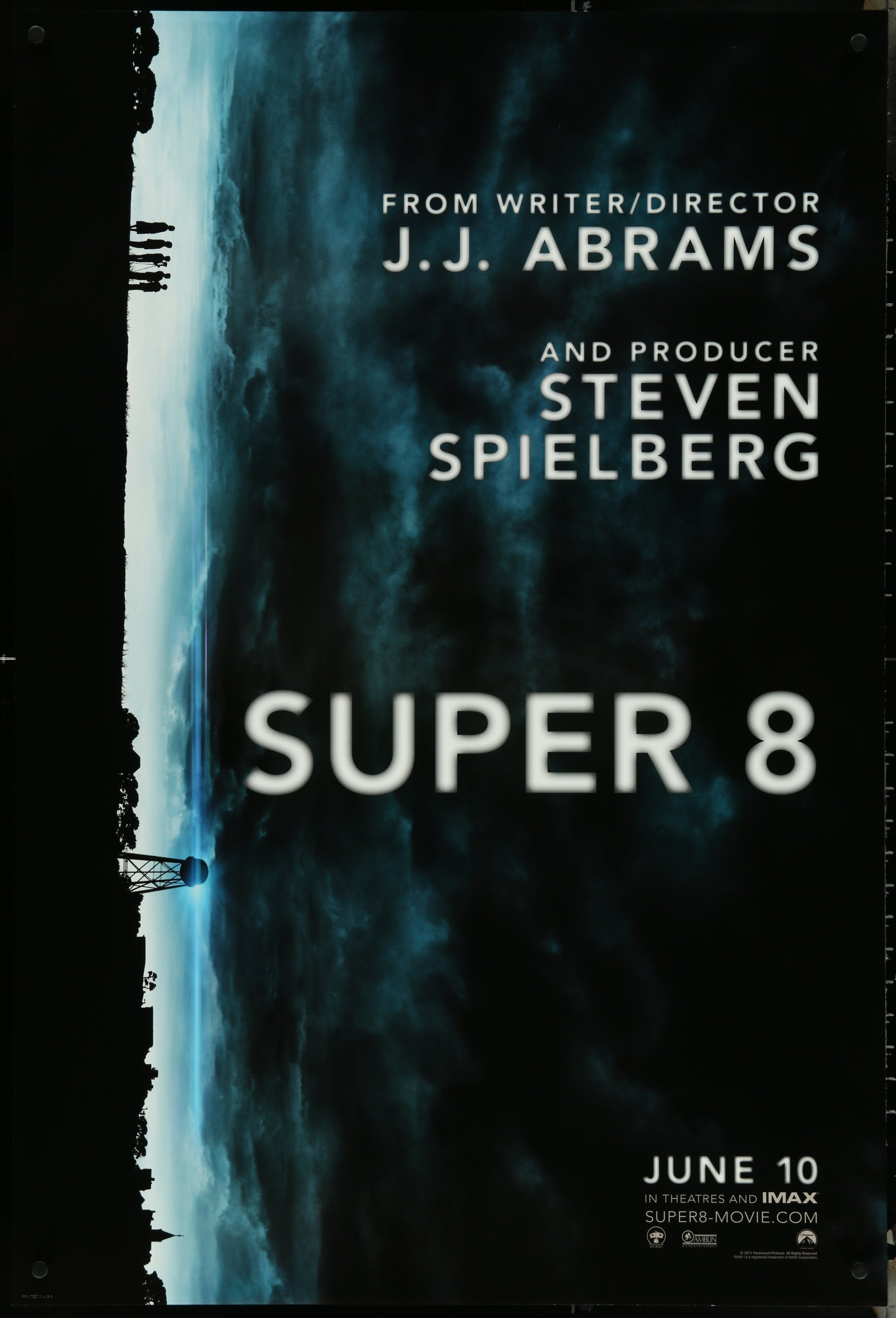 Super 8 (2011) Original US Teaser One Sheet Movie Poster