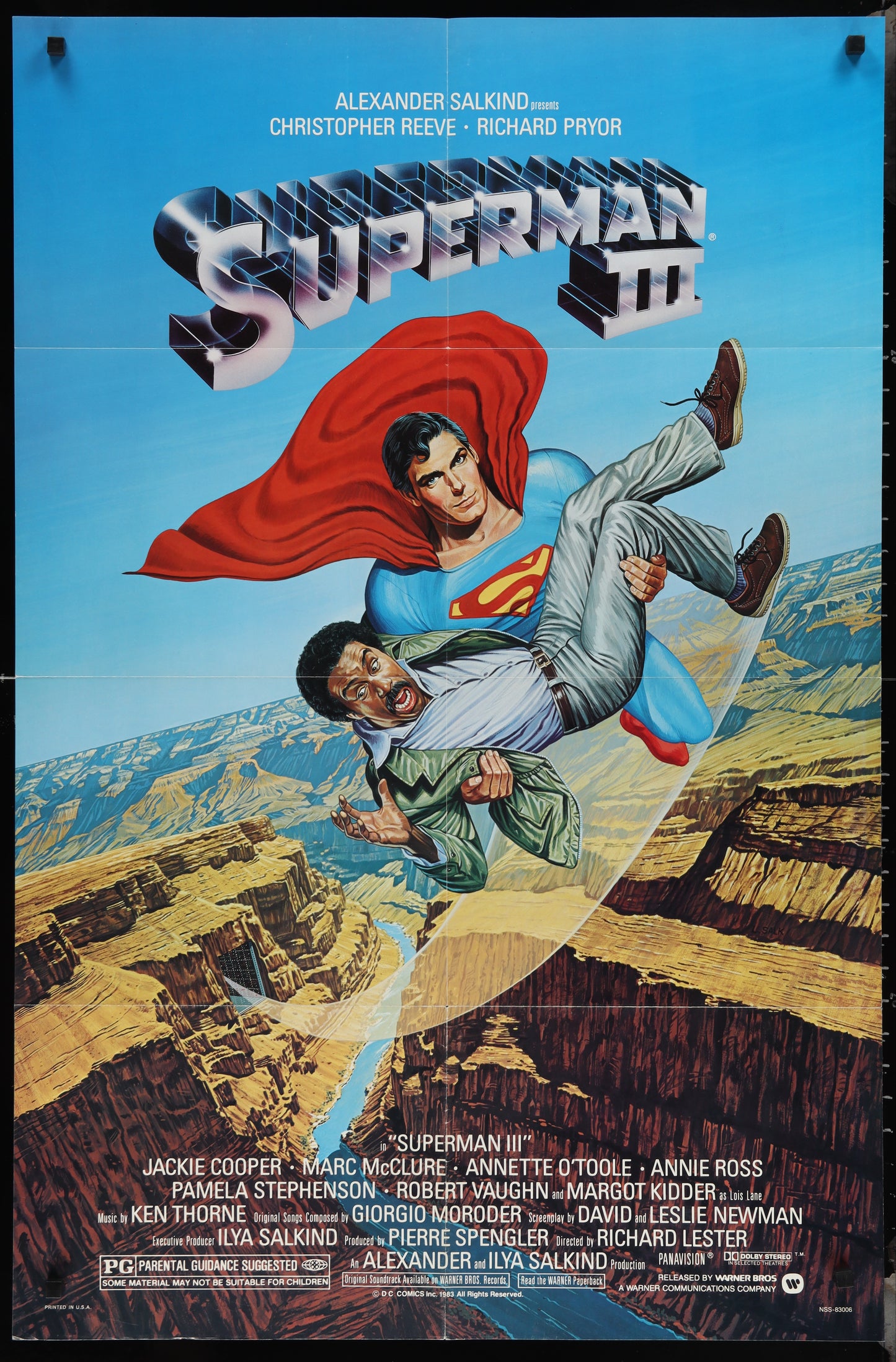 Superman III (1983) Original US One Sheet Movie Poster