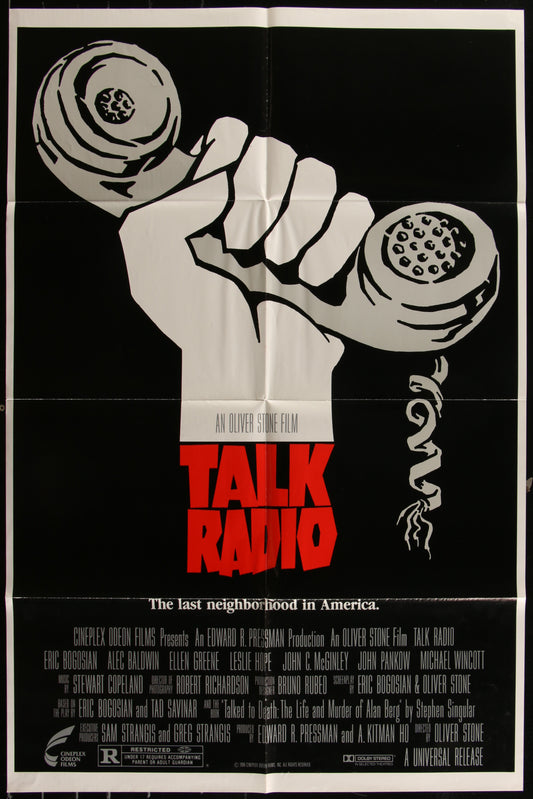 Talk Radio (1988) Original US One Sheet Movie Poster