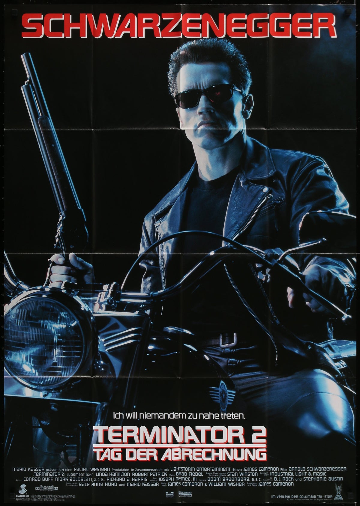 Terminator 2: Judgment Day (1991) Original German A0 Movie Poster