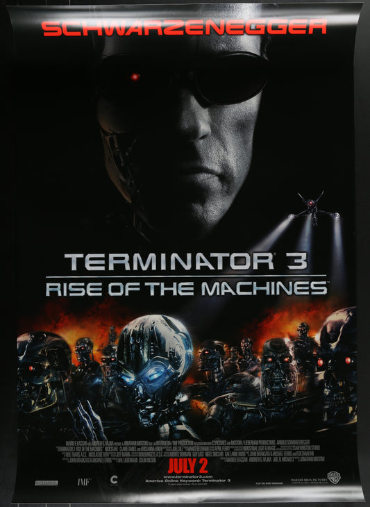 Terminator 3: Rise of the Machines (2003) Original US Advance One Sheet Movie Poster 27 x 40

