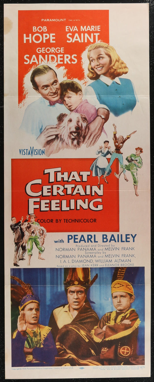 That Certain Feeling (1956) Original US Insert Movie Poster 14 x 36 in