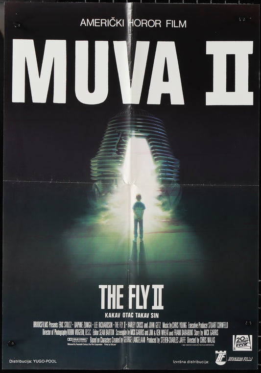The Fly II (1989) Original Yugoslav Movie Poster