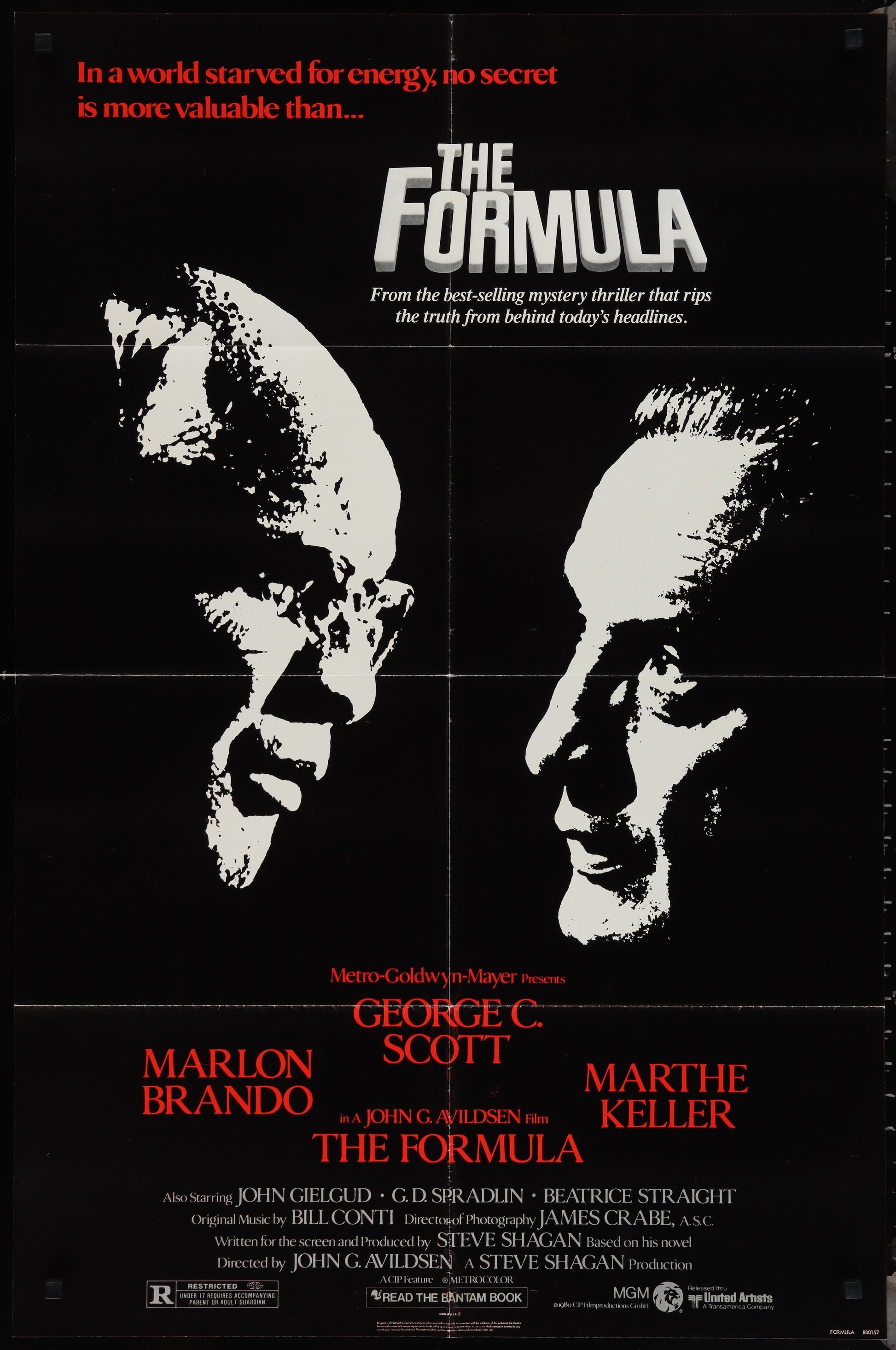 The Formula (1980) Original US One Sheet Movie Poster