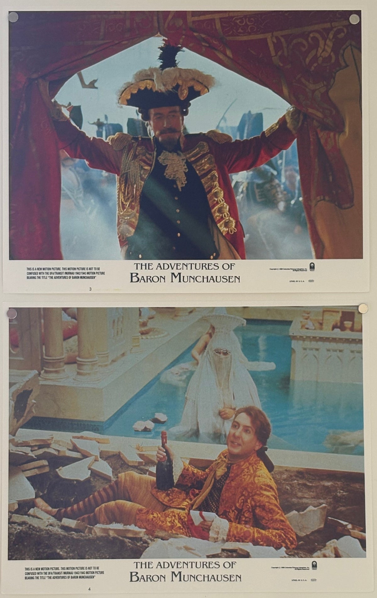 The Adventures of Baron Munchausen (1988) Complete US Lobby Card Set