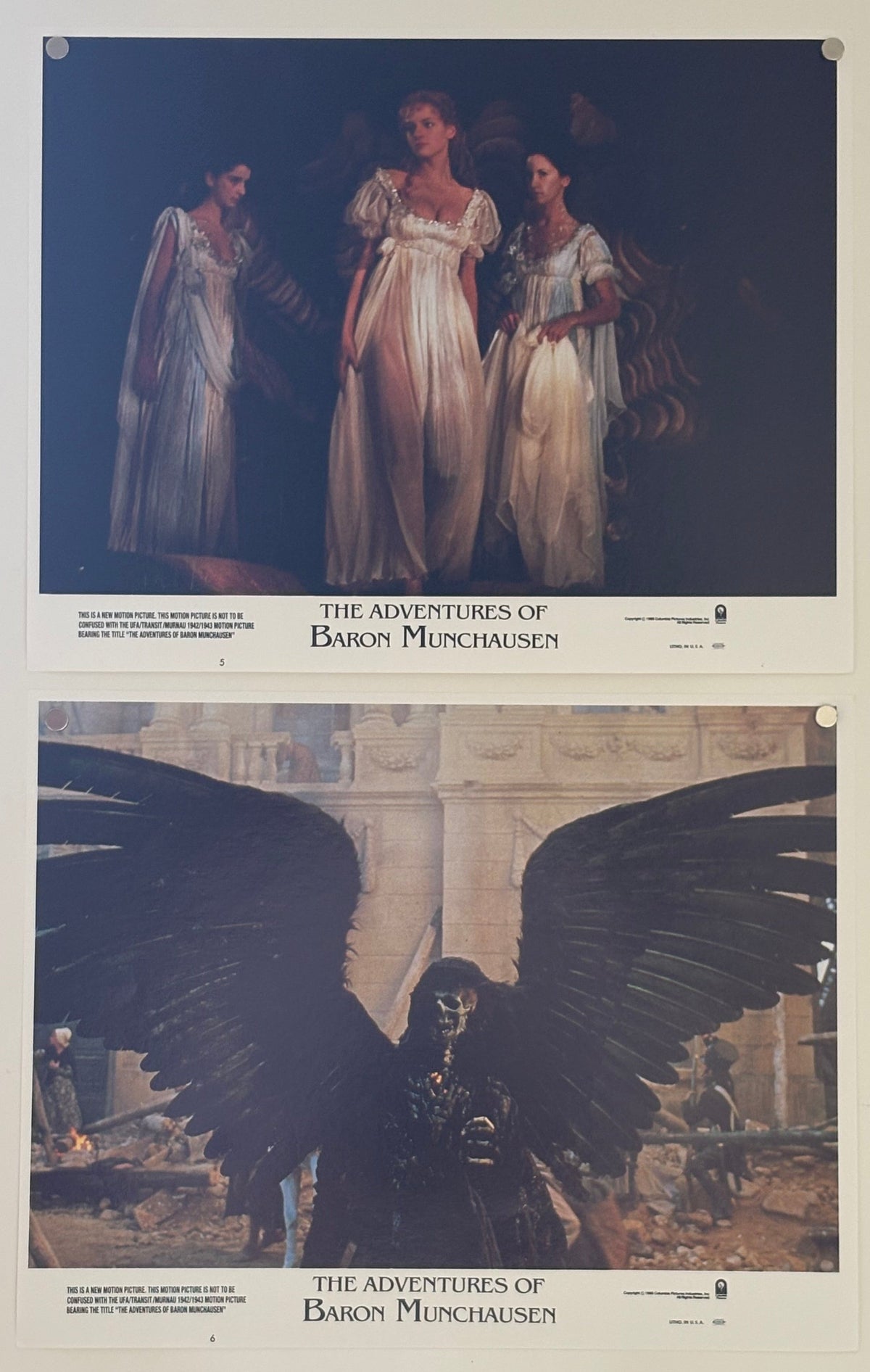 The Adventures of Baron Munchausen (1988) Complete US Lobby Card Set
