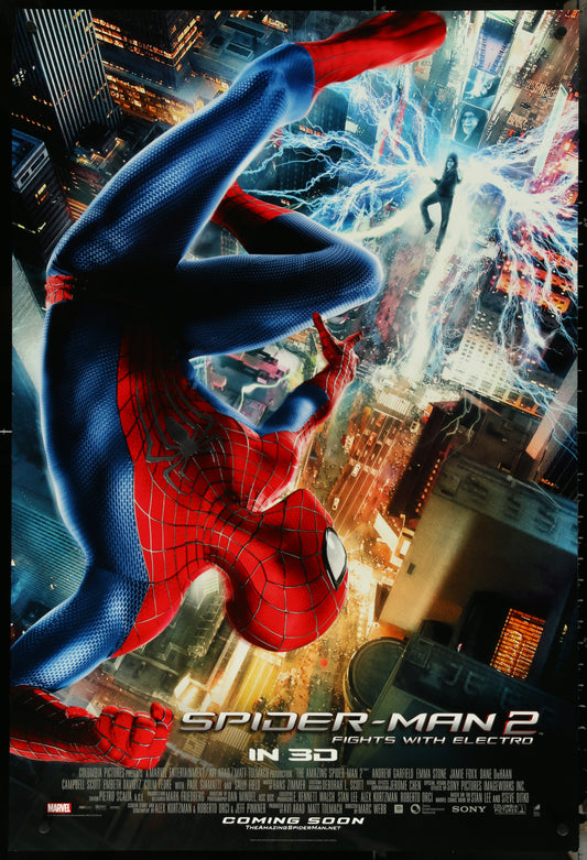 The Amazing Spider-Man 2 (2014) Original US One Sheets Movie Poster