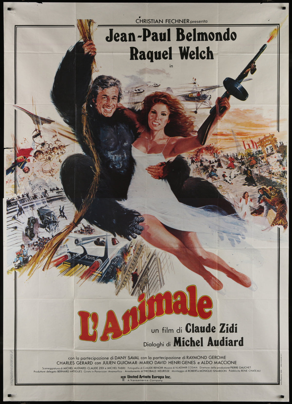 The Animal (1978) Original Italian 4-Fogli Movie Poster