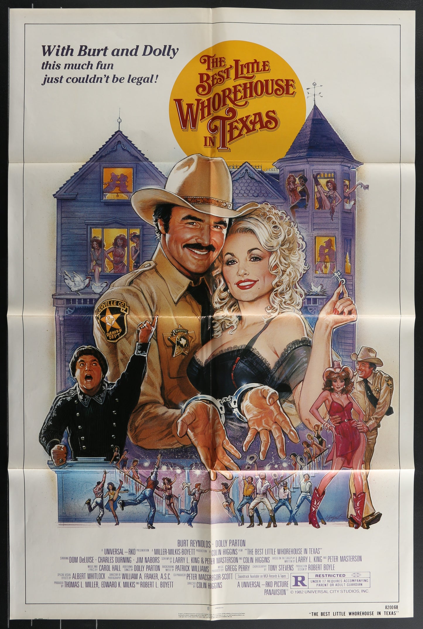 The Best Little Whorehouse In Texas (1982) Original US One Sheet Movie Poster