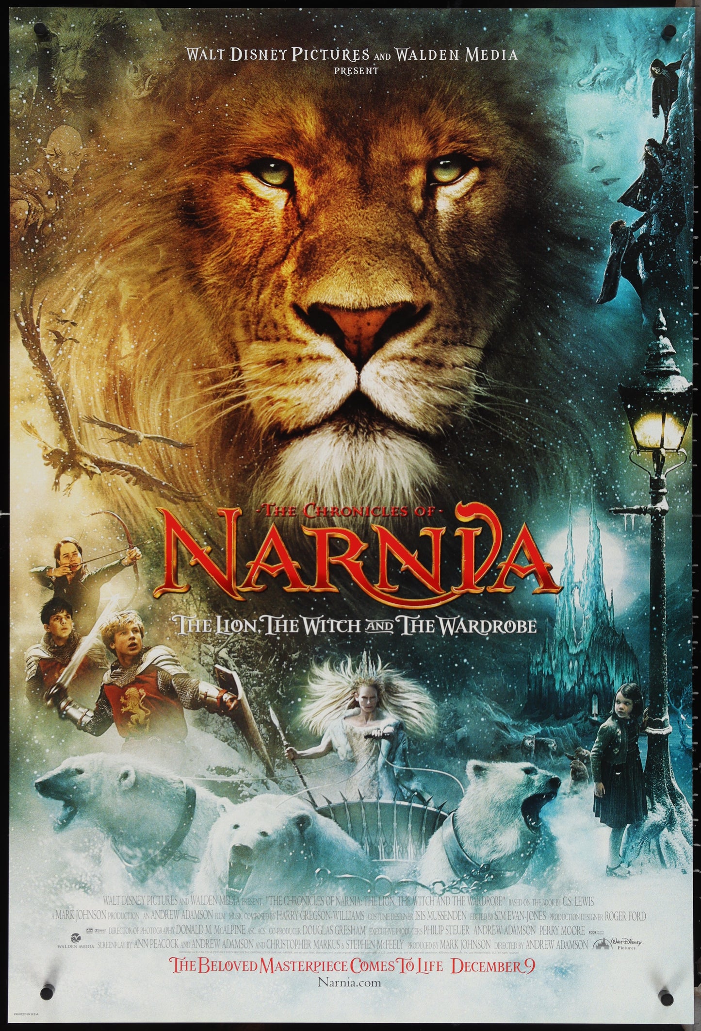 The Chronicles of Narnia: The Lion, The Witch And The Wardrobe (2005) Original US One Sheet Movie Poster