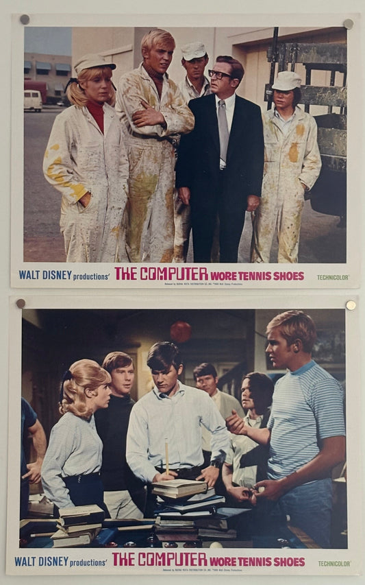 The Computer Wore Tennis Shoes (1969) Complete Set of 8 US Lobby Cards
