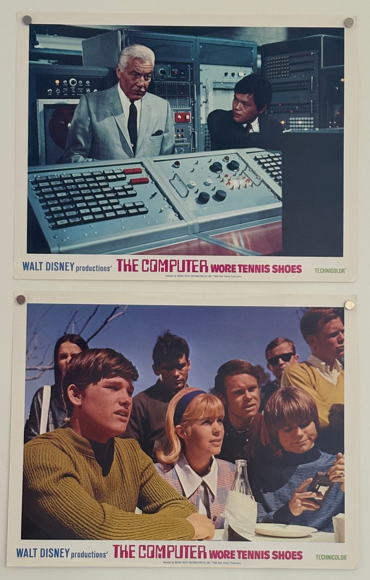 The Computer Wore Tennis Shoes (1969) Complete Set of 8 US Lobby Cards