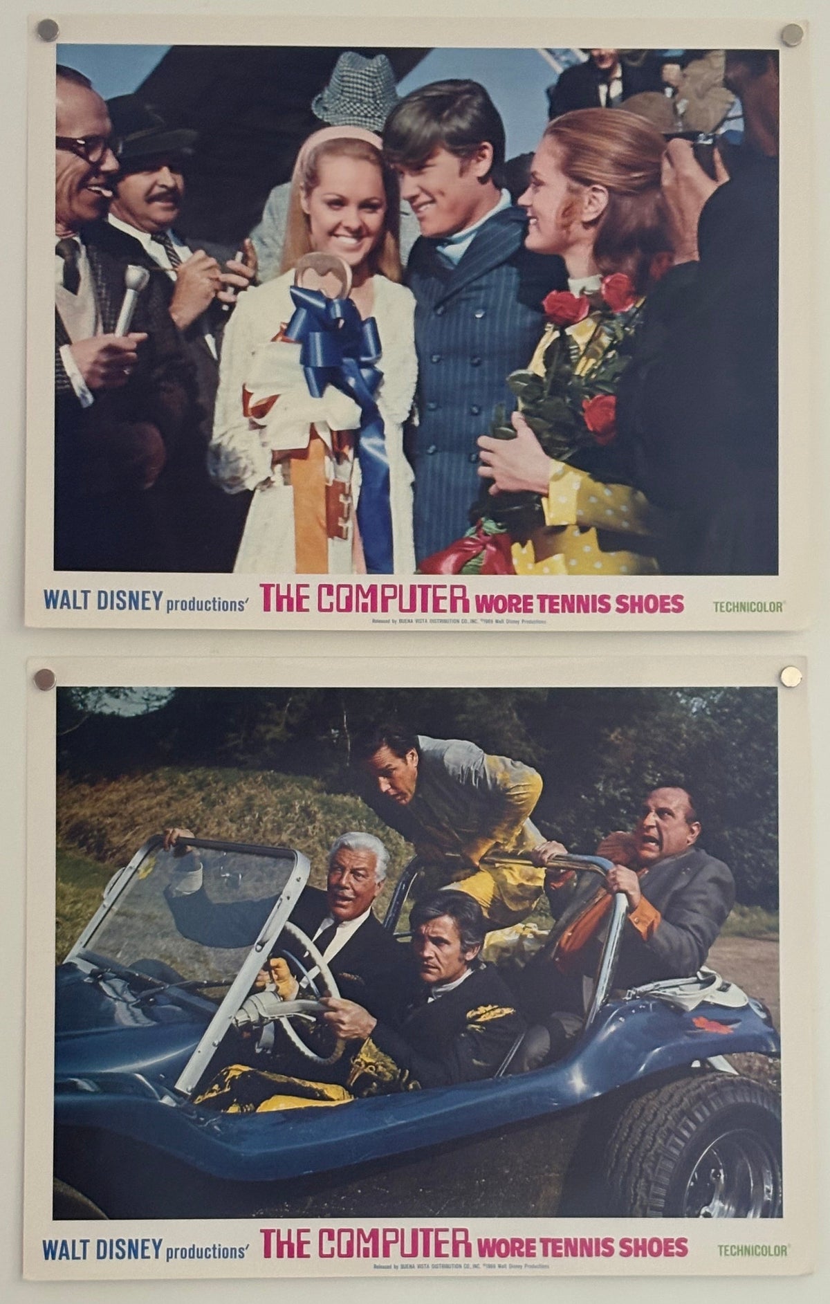 The Computer Wore Tennis Shoes (1969) Complete Set of 8 US Lobby Cards