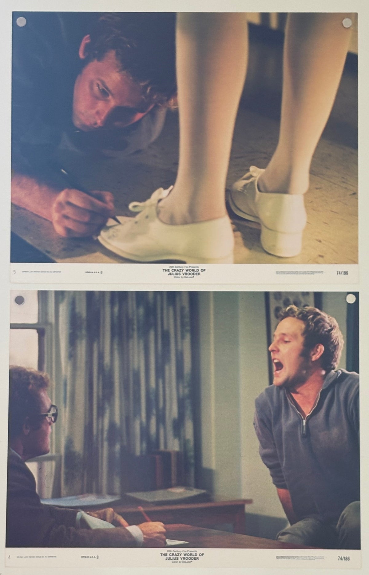The Crazy World of Julius Vrooder (1974) x7 Original US Lobby Cards