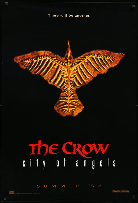 The Crow: City Of Angels (1996) Original US One Sheet Movie Poster