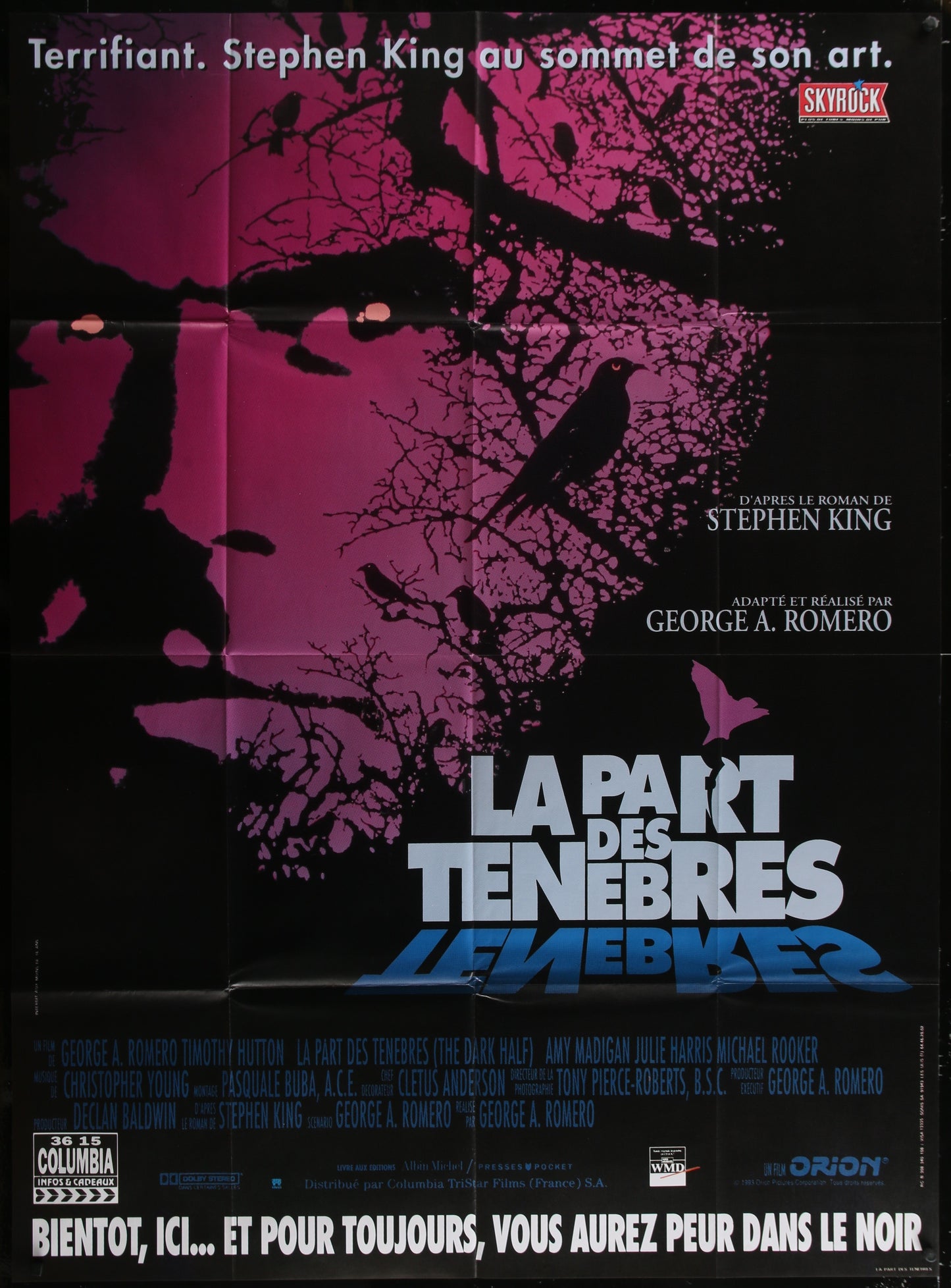 The Dark Half (1993) Original French Grande Movie Poster 116 x 157 cm

